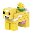 Boneco Minifigure Blocos De Montar Cow Flower Minecraft - Mega Block Toys