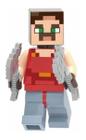 Boneco Minifigure Blocos De Montar Hal Minecraft - Mega Block Toys