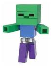 Boneco Minifigure Blocos De Montar Zombie Zumbi Minecraft - Mega Block Toys