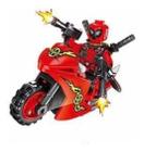 Boneco Moto Blocos De Montar Deadpool Red Motorcycle - Mega Block Toys