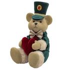 Boneco Natalino Decorativo Urso Com Cartola Sentado 32cm