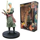 Boneco One Piece - Roronoa Zoro verde - Action Figure 18cm