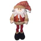 Boneco Papai Noel 52Cm Roupa Vermelha Dourada Natal Zein