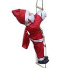 Boneco Papai Noel com Escada 90 cm - Decoração Natalina