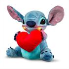 Boneco Pelúcia Mácia Stitch Coração Interativo Luz e Sons 30cm Multikids BR1513