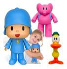 Boneco Pocoyo Vinil Turma Pocoyo Elly Pato Grande Articulado