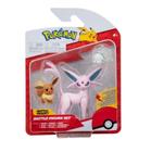 Boneco Pokemon Battle Figura Evevee Espeon E Snom Sunny 2602