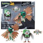 Boneco Pokemon Rowlet Dartrix Evolução Multipack Sunny 3544 - Sunny Brinquedos