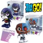 Boneco Pop Teen Titans Go Ravena e Cyborg Coleção Fandom Box