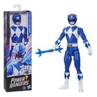 Boneco power ranger figura m m ranger azul hasbro- e8903