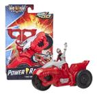 Boneco Power Rangers Vermelho Com Veículo F4213 - Hasbro