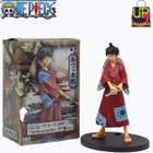 Boneco Premium One Piece - Luffy D Monkey 17cm com kimono - na caixa action figure