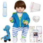 Boneco Reborn Masculino Baby Sapinho Com Chupeta 13 Itens