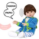 Boneco Reborn Que Fala Enxoval Completo Baby Sapinho Fofo