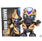 Boneco Robô Dançarino Brinquedo Menino Transformes Bumblebee