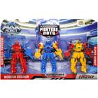 Boneco robo fighters bots com 3 pecas