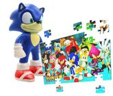 Boneco Sonic Shadow Preto 26cm Articulado Sega Coleção Caixa