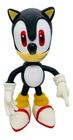 Boneco Sonic Preto Articulado 25Cm Vinil Brinquedo