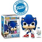 Boneco Sonic The Hedgehog Sonic With Hero Chao Flocked Pop Funko 1036 - 889698828581