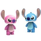 Boneco Stitch E Angel 24Cm Disney Plástico Vinil Atóxico - Elka