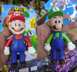 Boneco Super Mario - (Mario e Luigi) Cerca de 14cm - Jogo Classico da Nintendo - Ótimo para lembracinha de aniversário - LojaRV