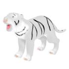 Boneco Tigre Branco Vinil Macio Zoológico Infantil - Db Play