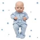 Boneco Tipo Reborn Masculino Recém Nascido Olhos Claros Fofo - Cegonha Reborn Dolls