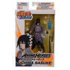 Boneco Uchiha Sasuke Naruto Shippuden Anime Heroes Bandai