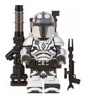 Boneco White Mandalorian Infantry Blocos De Montar Star Wars - Mega Block Toys