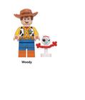 Boneco Woody com Garfinho Toy Story 4 Bloco de Montar