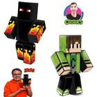 Boneco Youtuber Minecraft 25cm Athos Cadres Original Oferta