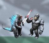 Bonecos Articulados Kit Super Monster Rei Dos Monstros Vs Godzilla