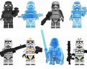 Bonecos Blocos De Montar Kit Darth Vader Holograma Star Wars - Mega Block Toys