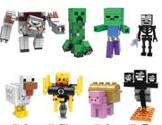 Bonecos Blocos De Montar Wither Redstone Creeper Minecraft - Mega Block Toys
