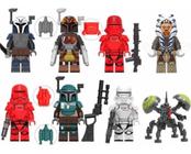 Bonecos Blocos Montar Mandalorian Sabre Negro Trooper Buzz