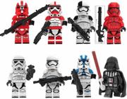 Bonecos Darth Vader Troopers Blocos De Montar Star Wars - Mega Block Toys