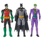 Bonecos de ação DC Comics Batman Team Up, pacote com 3, 30 cm