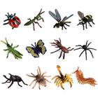 Bonecos de brinquedo RCOMG Realistic Insects, 12 unidades para crianças de mais de 3 anos
