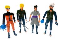 Bonecos Naruto Uzumaki Articulados Sasuke Kakashi Kit com 4