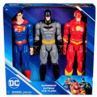 Bonecos Pack de Batalha Superman, Flash e Batman 30Cm Sunny