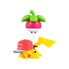 Bonecos Pokémon - Bounsweet VS Pikachu (com Boné) TOMY