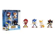 Bonecos Sonic The Hedgehog - Pacote com 4 (2.5 Wave 1) - Fundidos sob Pressão