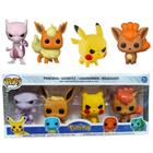 Bonecos Tipo Funko Pop Coleção Completa Pokémon Caixa Com 4