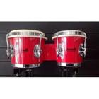 Bongo Vermelho 7X8 Torelli Tb011 Com Pele Animal