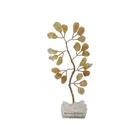 Bonsai Pedra Citrino Base Cristais 10Cm - Prosperidade