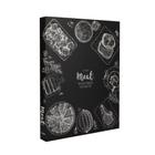 Book Box Livro Caixa Meat Preto Metalizado GoodsBr 30x24x4cm