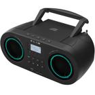 Boombox Portátil KLIM B5 com Bluetooth e Rádio FM - Leitor de CD