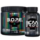 Bope Pré Treino 150g + Bcaa 2400mg 30 Caps Black Skull