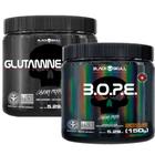 Bope Pré Treino 150g + Glutamina Turbo 150g Black Skull