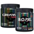 Bope Pré Treino 300g + Creatina 300g Turbo Black Skull